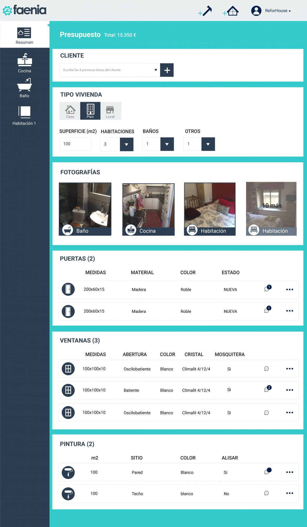Faenia para tabletas